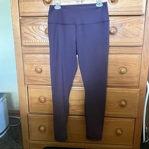 90 degree by reflex purple womens workout legging size large